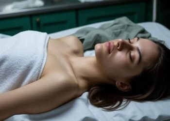 Придя в себя в холодном помещении морга,