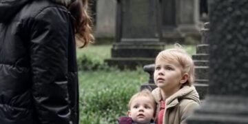 Девушка пришла на кладбище с малышом, когда увидела, кто стоит рядом с ней, потеряла дар речи…