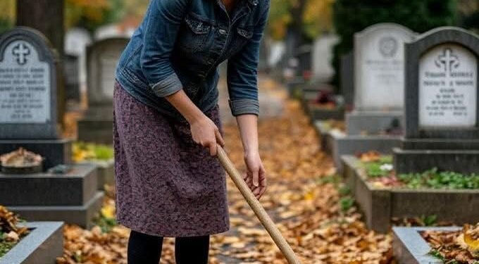 Немая уборщица кладбища приютила мальчика.